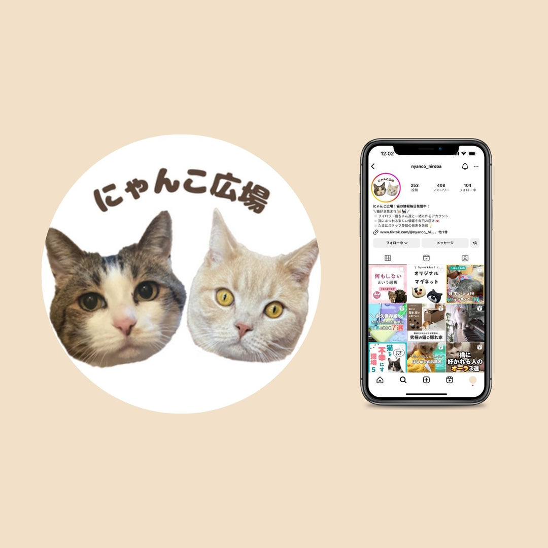 SNSでは猫にまつわる楽しい情報を毎日発信中！