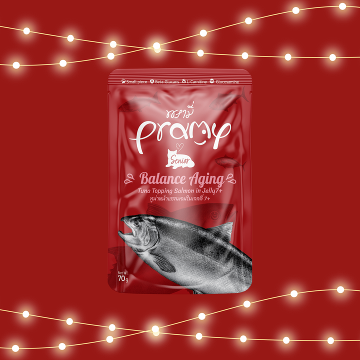 【15%OFF】プラミー ツナ・サーモンゼリー バランスエイジング シニア 70g×12個入